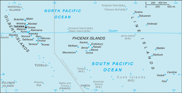 Map of Kiribati