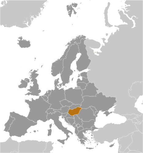 Locator Map for Hungary