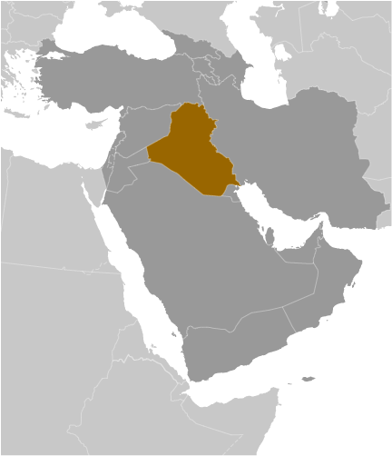 Locator Map for Iraq