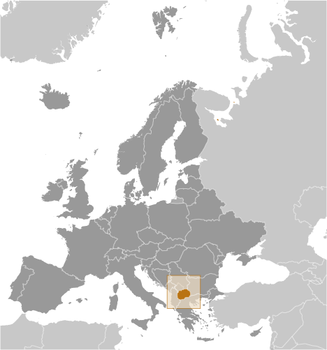 Locator Map for Macedonia