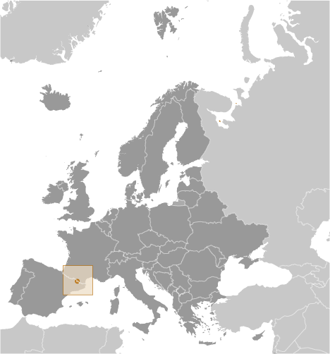 Andorra Locator Map