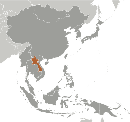 Laos Locator Map