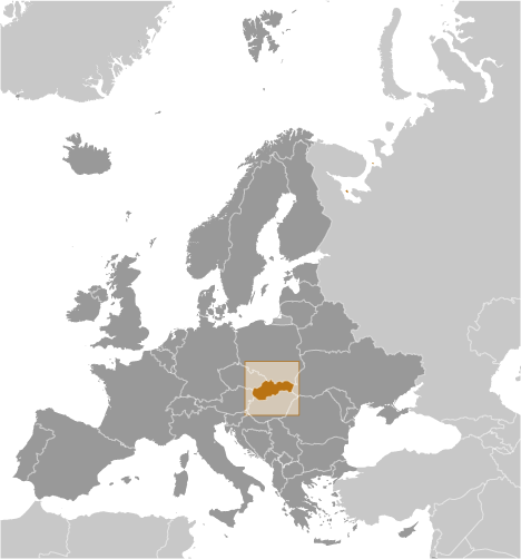 Slovakia Locator Map