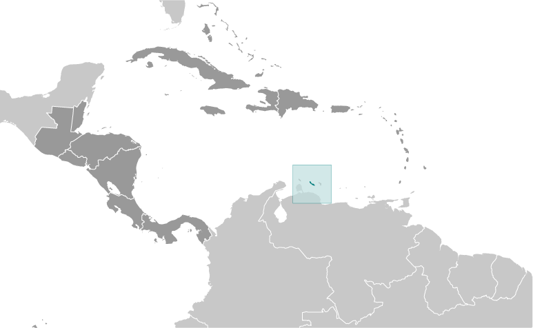 Curacao Locator Map